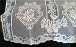 View Item Lace Settee Back Cover Antimacassar 134cm x 62cm Cream